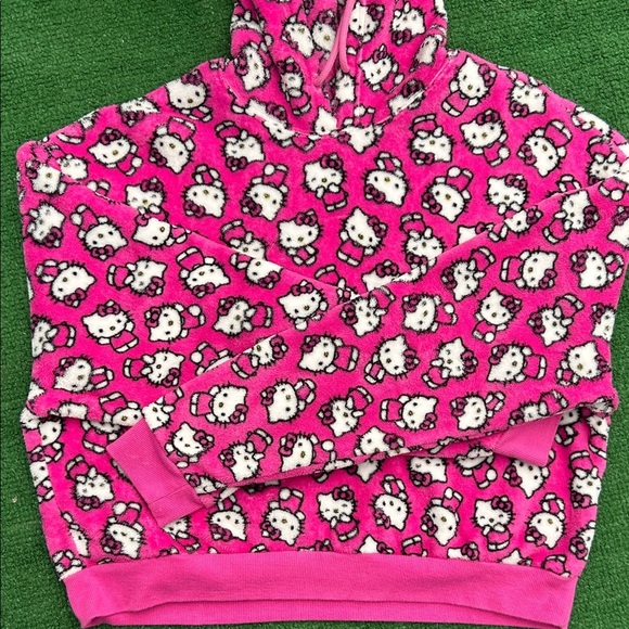 Hello Kitty Other - Hello Kitty Vibrant Pink Patterned Hoodie